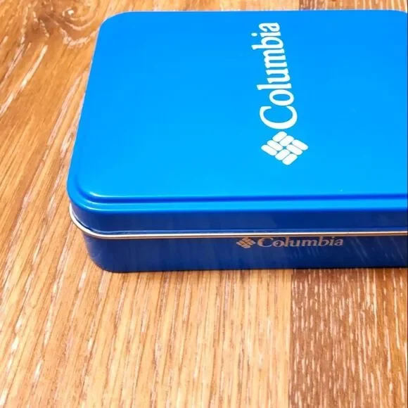 🔥Columbia wallet empty  tin box (blue)🔥 - Picture 5 of 10